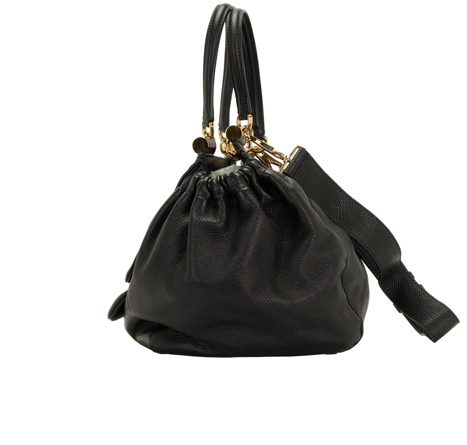 Tote, &pound;250, Handbags, Black, Leather, Bottom view